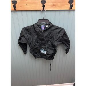 Kids Carolina Panthers NFL Hooded Pullover Windbreaker Jacket VTG‎ Size 5